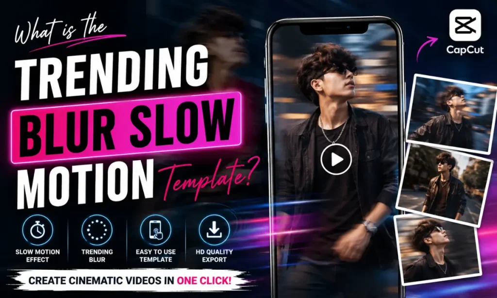 What is the Trending Blur Slow Motion Template