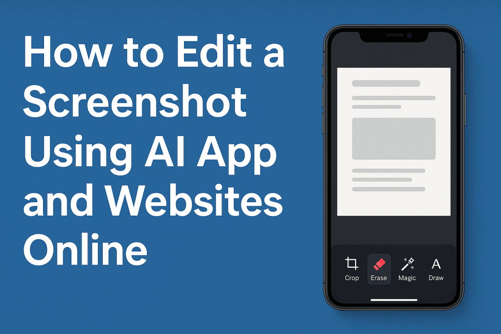 How to Edit Screenshot Using AI App and Websites Online