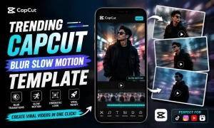 Trending CapCut Blur Slow Motion Template