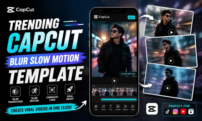 Trending CapCut Blur Slow Motion Template