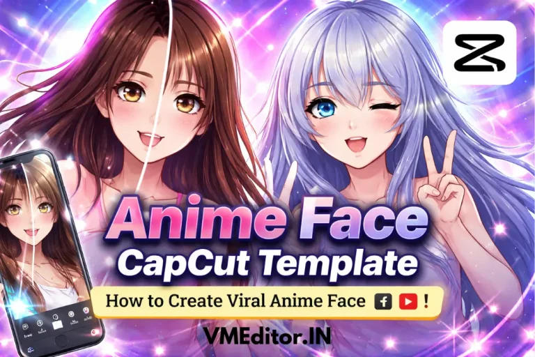 anime face capcut template