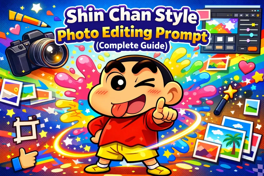 Shin Chan Style Photo Editing Prompt 
