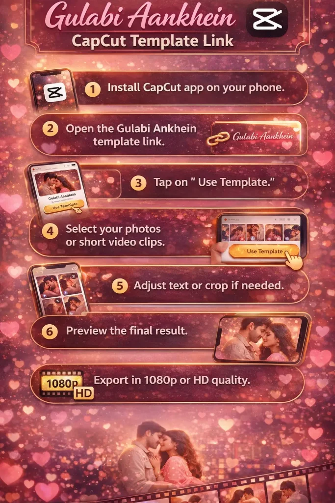 Gulabi Aankhein Capcut Template