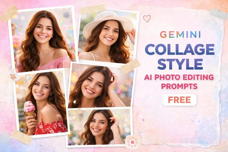 AI photo editing collage design