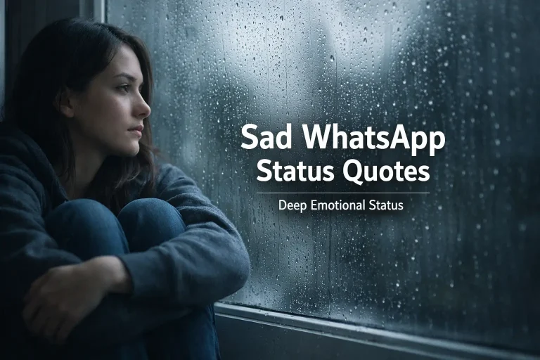 Sad Status For WhatsApp | Deep Emotional Status 2026