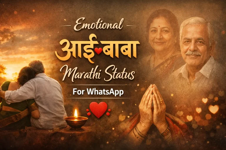 Emotional Aai Baba Marathi Status for WhatsApp 2026