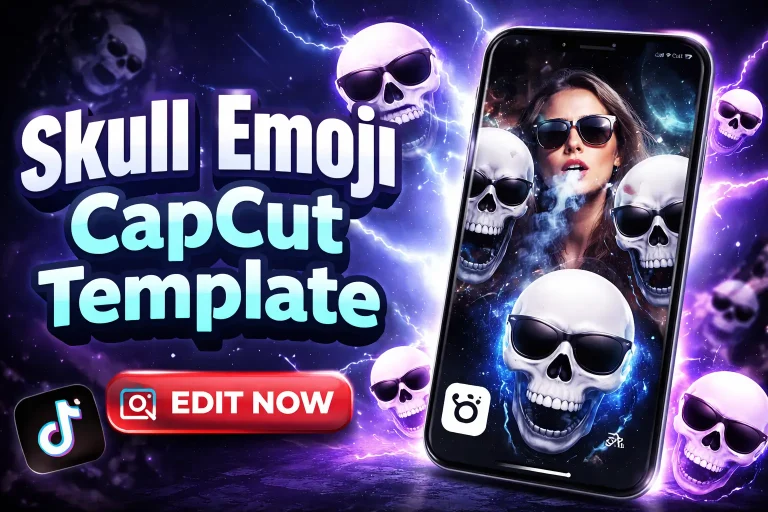 Skull Emoji CapCut Template