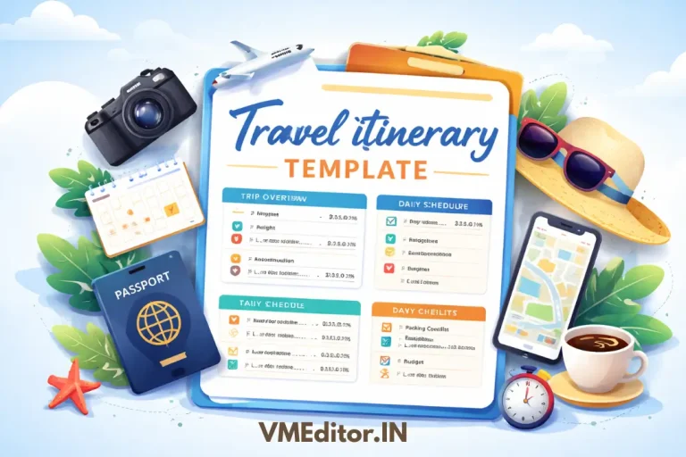 Travel Itinerary Template