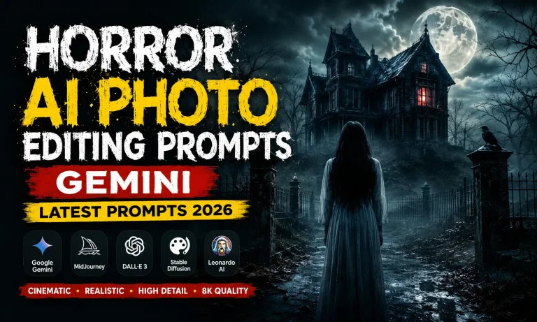 Horror AI Photo Editing Prompts Gemini 2026 | Viral Ideas