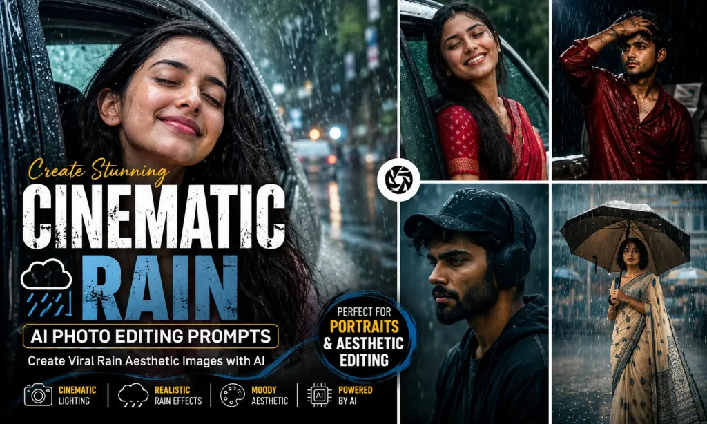 Cinematic Rain AI Photo Editing Prompts