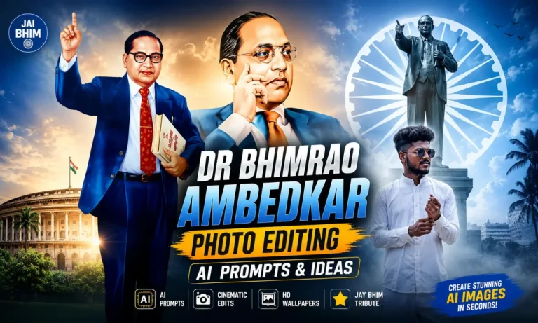 Dr Bhimrao Ambedkar Photo Editing AI Prompts