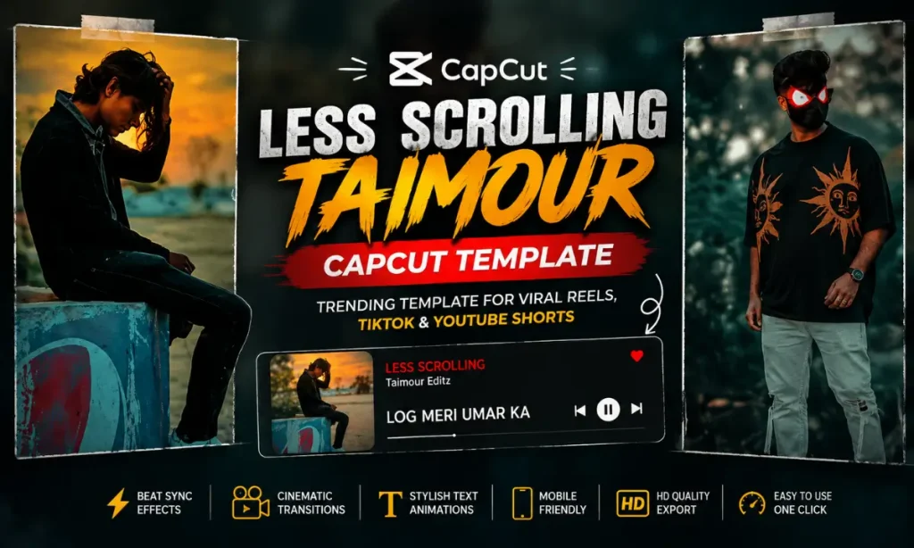 Less Scrolling Taimour CapCut Template