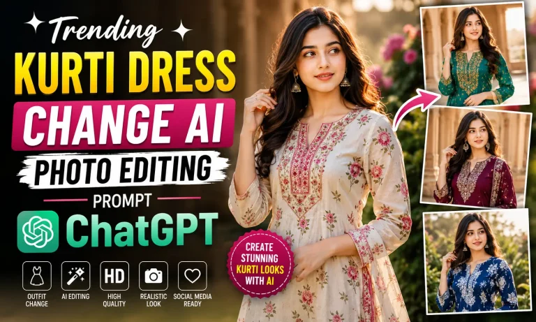 Trending Kurti Dress Change AI Photo Editing Prompt 2026