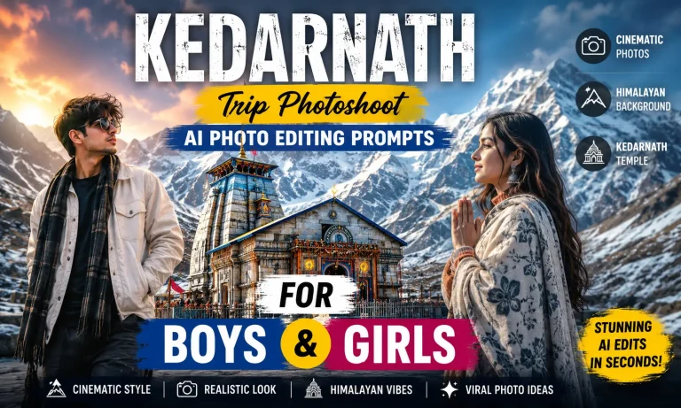 Kedarnath AI Photo Editing Prompts for Boys & Girls 2026