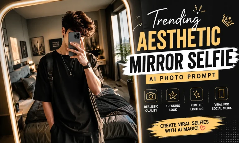 Trending Aesthetic Mirror Selfie AI Photo Editing Prompt 2026