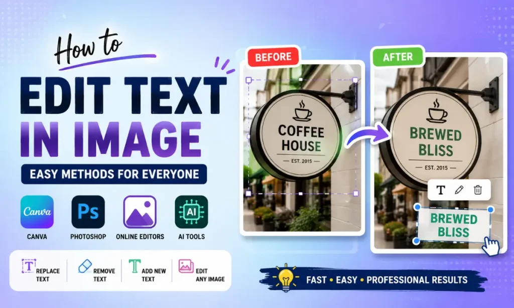 How to Edit Text in Image