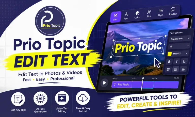 Prio Topic Edit Text