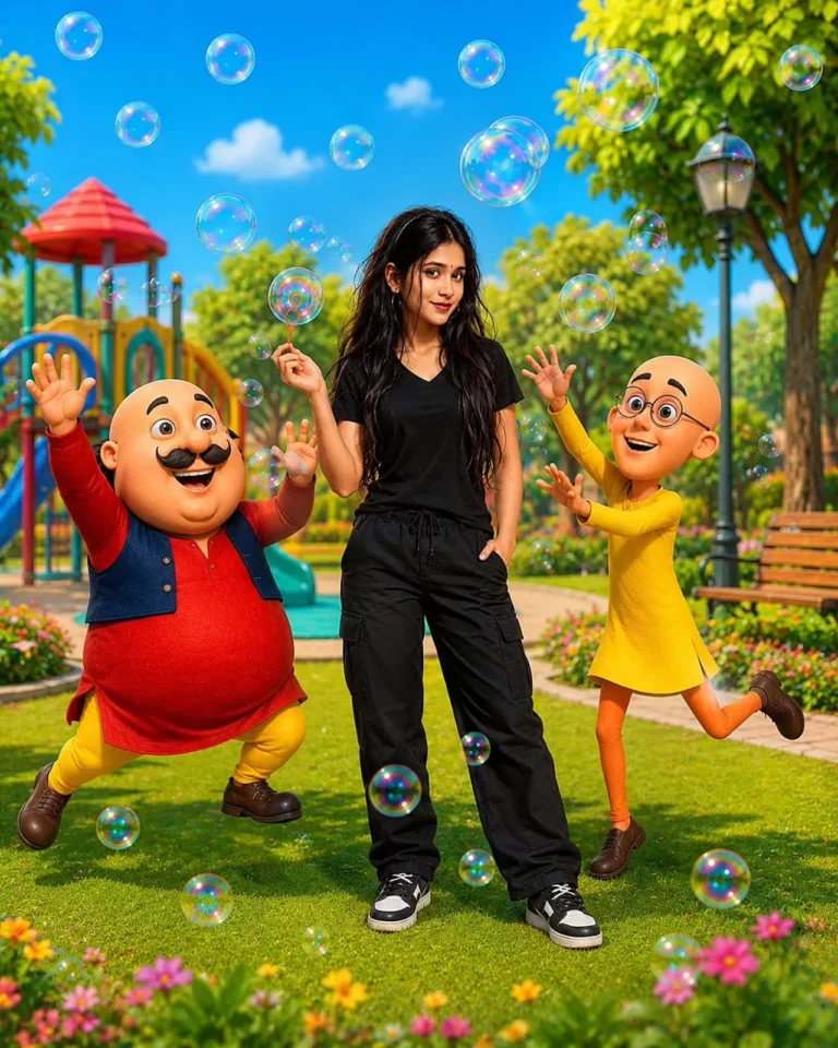 Motu Patlu AI Photo Editing Prompt